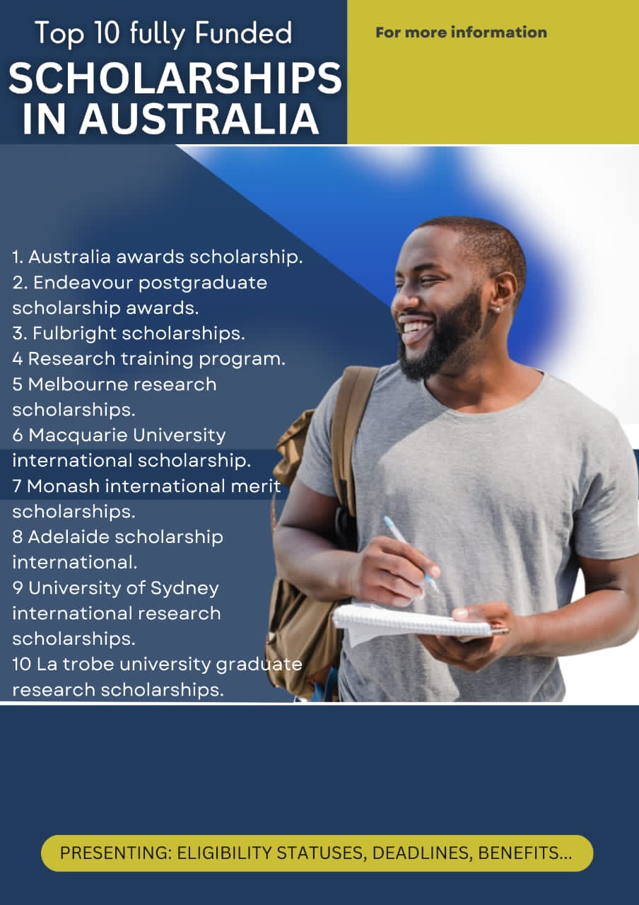 Top 10 fully funded scholarship in Australia